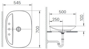 Chậu rửa mặt Inax AL-640V