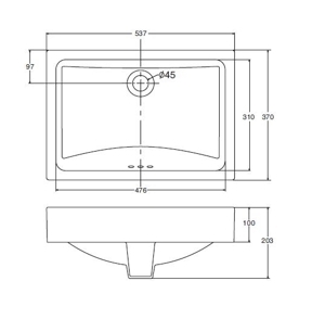 Chậu rửa mặt Kohler K-9220T-0