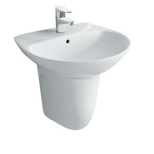 Chậu rửa mặt lavabo 3 lỗ Inax L285VEC