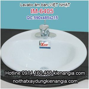 Chậu rửa mặt lavabo âm bàn Imex IM 6405