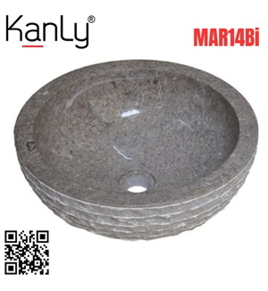 Chậu rửa mặt lavabo bằng đá KanLy MAR14Bi