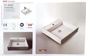 Chậu rửa mặt lavabo Bello BT-500123