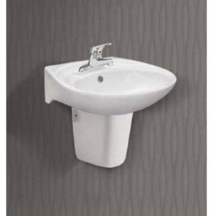 Chậu rửa mặt Lavabo chân ngắn Ceravi CB104/CCN142