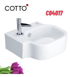 Chậu rửa mặt lavabo Cotto C04017 (treo tường)