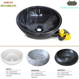 Chậu rửa mặt lavabo đá MAR12N