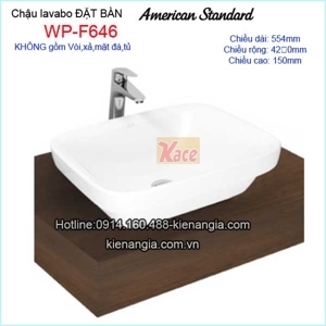 Chậu rửa mặt lavabo đặt bàn American WP-F646