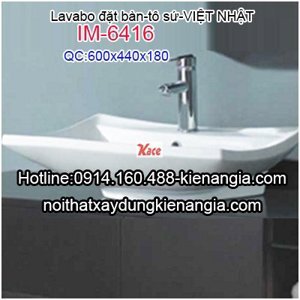 Chậu rửa mặt Lavabo đặt bàn Imex IM 6416