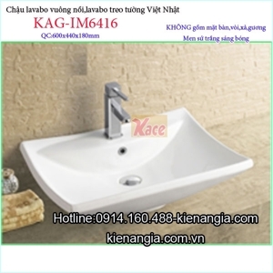 Chậu rửa mặt Lavabo đặt bàn Imex IM 6416