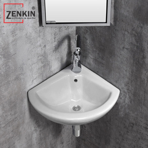 Chậu rửa mặt lavabo góc treo tường Zenkin ZK7104