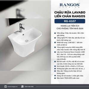 Chậu rửa mặt lavabo Rangos RG-6107