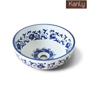 Chậu rửa mặt sứ để bàn Kanly SU118