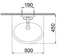 Chậu rửa mặt treo tường Caesar L2152