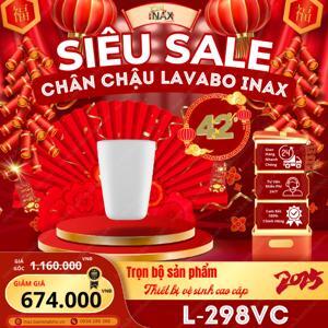 Chậu rửa mặt treo tường Inax L-312V