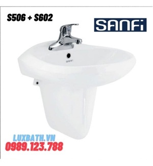 Chậu rửa mặt treo tường Sanfi S506