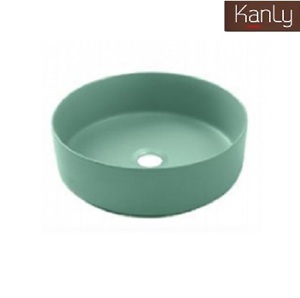 Chậu rửa sứ màu men mờ Kanly SU526