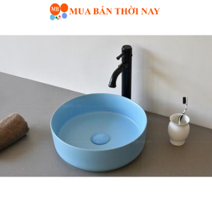 Chậu rửa sứ màu men mờ Kanly SU525