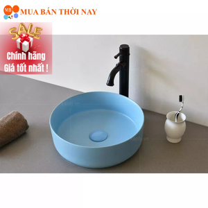 Chậu rửa sứ màu men mờ Kanly SU525