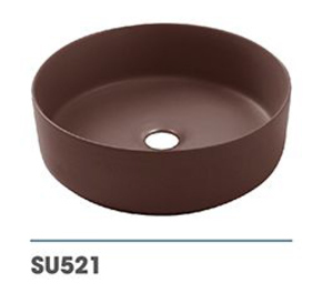 Chậu rửa sứ màu men mờ Kanly SU521