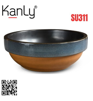 Chậu rửa sứ mỹ thuật Kanly SU311