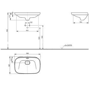 Chậu rửa NEOREST đặt trên bàn TOTO LW3716HY