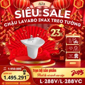 Chậu treo tường inax L-288V & L-288VC