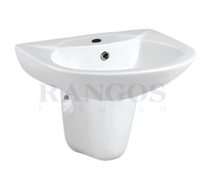 Chậu treo tường kèm chân lửng Rangos RG-6006-1