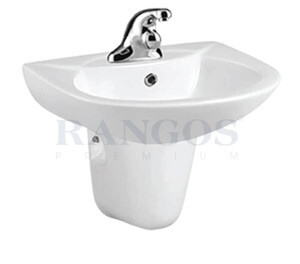 Chậu treo tường kèm chân lửng Rangos RG-6006