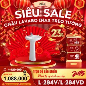 Chậu và chân chậu inax L-284V & L-284VD