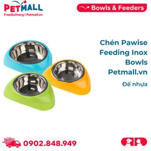 Chén Inox đế nhựa Pawise Feeding (S)