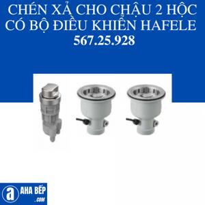 Chén xả cho chậu 2 hộc có bộ điều khiển Hafele 567.25.928