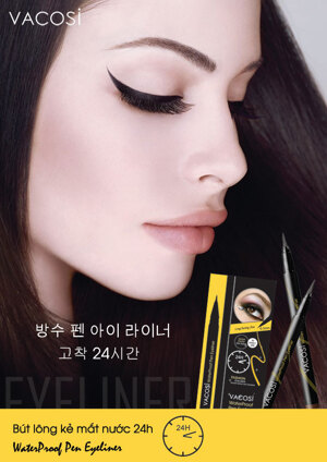 Chì kẻ mắt nước Vacosi Waterproof Pen Eyeliner