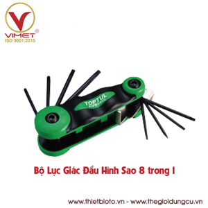 Chìa lục giác đầu hình sao 8 trong 1 Toptul AIFB0802