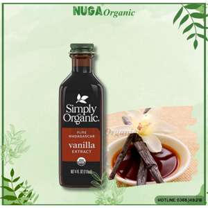 Chiết xuất vani hữu cơ không cồn Simply Organic