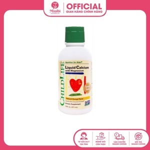 Childlife Liquid Calcium and Magnesium Orange, 474ml - bổ sung canxi và magie cho bé chiều cao vượt trội