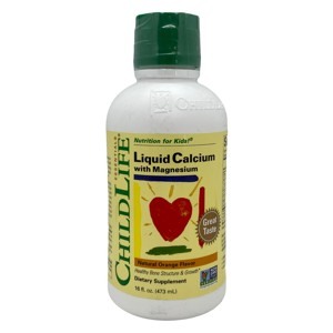 Childlife Liquid Calcium and Magnesium Orange, 474ml - bổ sung canxi và magie cho bé chiều cao vượt trội