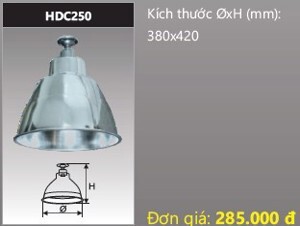 Chóa đèn cao áp nhà xưởng Duhal HDC250 bóng 250W