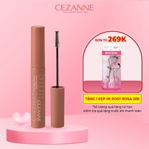 Chổi vẽ lông mày Cezanne Eyebrow Mascara Light Brown 7g