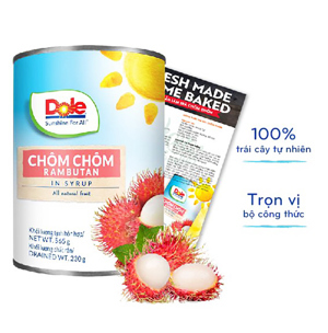 Chôm chôm ngâm đường Dole lon 565g