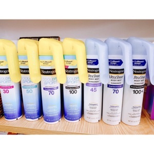 Chống nắng dạng xịt dành cho đi biển/ hồ bơi Neutrogena beach defense water+sun SPF70
