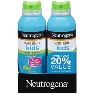 Chống nắng dạng xịt Neutrogena Wet Skin Kids SPF 70+