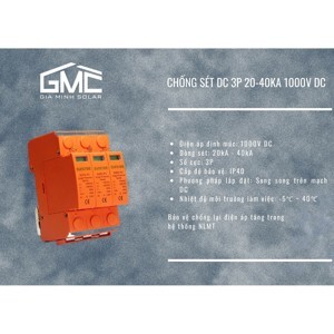 Chống sét DC 3P 20-40KA 1000VDC SPD FEEO