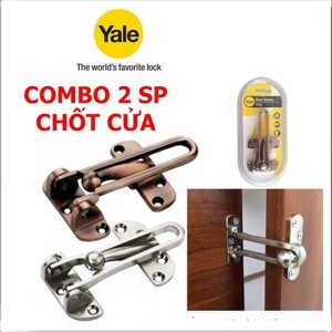 Chốt cửa an toàn 127mm màu đồng bóng Yale V18LUS3