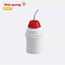 Chuôi đèn CP E27 (nhựa, màu trắng) (ĐQ LH01 E27)