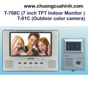 Chuông cửa hình màu có dây ETE T-708C