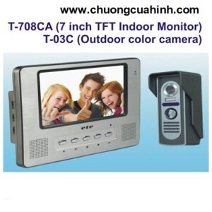 Chuông cửa hình màu có dây ETE T-708C
