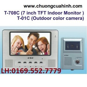 Chuông cửa hình màu có dây ETE T-708C