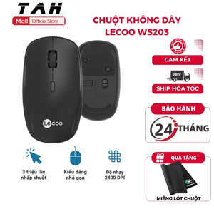 Chuột không dây Lecoo WS203