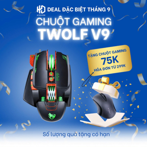 Chuột máy tính - Mouse chơi game T-WOLF V9