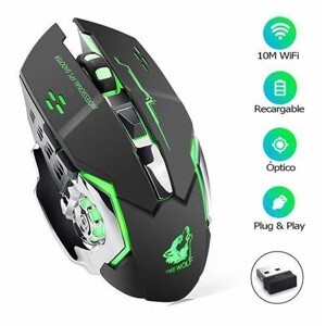 Chuột máy tính - Mouse không dây chuyên game pin sạc Free Wolf X8