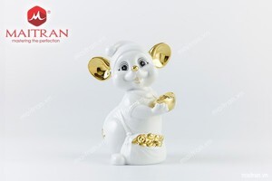 Chuột Quý 24 cm – Trang trí vàng 24K